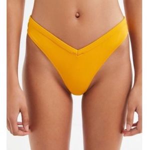 UO V-shape Yellow Bikini Bottom